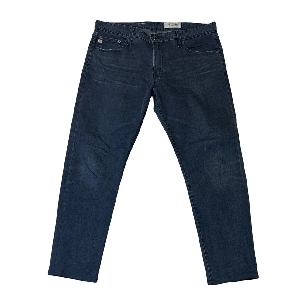 Adriano Goldschmied mens 36x28 aged denim blue slim fit tailored jeans EUC